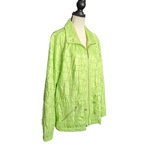 Chico's Zenergy Deena Deco Stitch Jacket Applemint